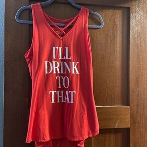 Women’s Red Tank Top XL
